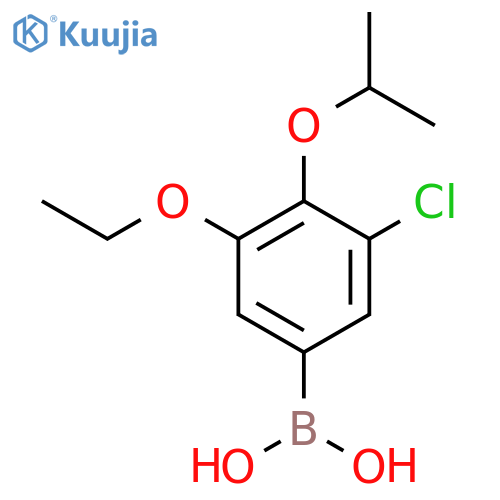 3-Chloro-5-ethoxy-4-isopropoxyphenylboronic acid structure