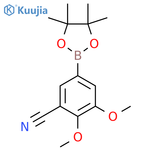 2,3-Dimethoxy-5-(tetramethyl-1,3,2-dioxaborolan-2-YL)benzonitrile structure
