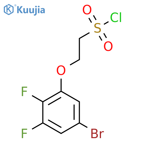 2-(5-bromo-2,3-difluorophenoxy)ethane-1-sulfonyl chloride structure