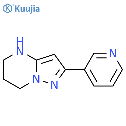3-{4H,5H,6H,7H-pyrazolo1,5-apyrimidin-2-yl}pyridine structure