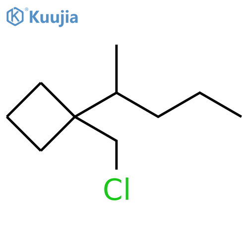 Cyclobutane, 1-(chloromethyl)-1-(1-methylbutyl)- structure