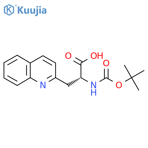 Boc-β-(2-quinolyl)-d-ala-oh structure