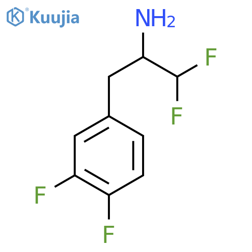 3-(3,4-difluorophenyl)-1,1-difluoropropan-2-amine structure
