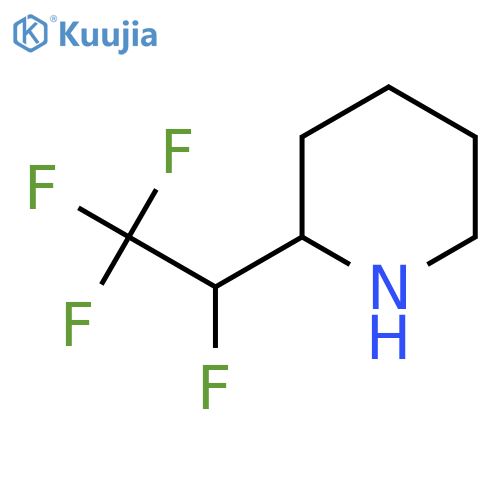 2-(1,2,2,2-Tetrafluoroethyl)piperidine structure