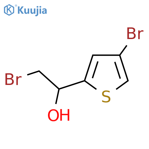 2-bromo-1-(4-bromothiophen-2-yl)ethan-1-ol structure