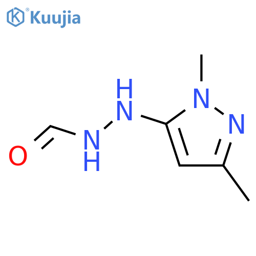 Hydrazinecarboxaldehyde,2-(1,3-dimethyl-1H-pyrazol-5-yl)- (9CI) structure