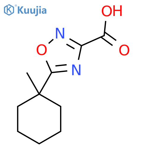 5-(1-Methylcyclohexyl)-1,2,4-oxadiazole-3-carboxylic acid structure