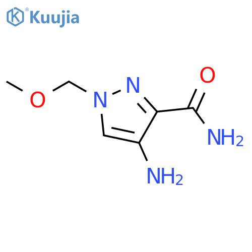 1H-Pyrazole-3-carboxamide, 4-amino-1-(methoxymethyl)- structure