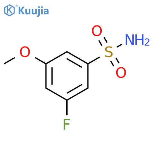 3-fluoro-5-methoxybenzene-1-sulfonamide structure