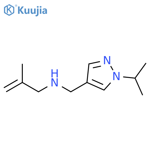 (2-methylprop-2-en-1-yl)({1-(propan-2-yl)-1H-pyrazol-4-ylmethyl})amine structure