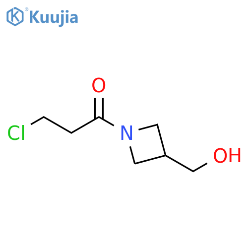 3-chloro-1-(3-(hydroxymethyl)azetidin-1-yl)propan-1-one structure