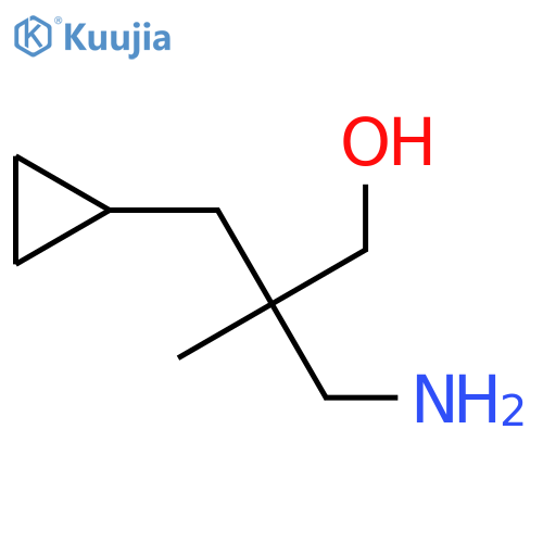 3-amino-2-(cyclopropylmethyl)-2-methylpropan-1-ol structure