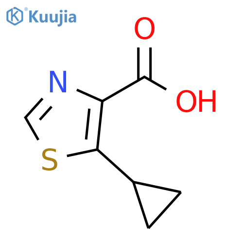 5-cyclopropyl-1,3-thiazole-4-carboxylic acid structure