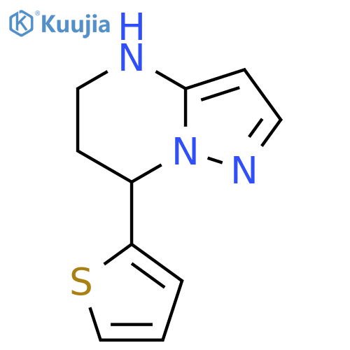 7-(thiophen-2-yl)-4H,5H,6H,7H-pyrazolo1,5-apyrimidine structure
