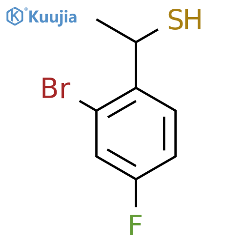 1-(2-Bromo-4-fluorophenyl)ethane-1-thiol structure