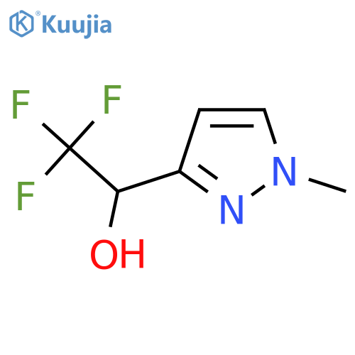 2,2,2-trifluoro-1-(1-methyl-1H-pyrazol-3-yl)ethan-1-ol structure