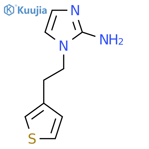 1-2-(thiophen-3-yl)ethyl-1H-imidazol-2-amine structure