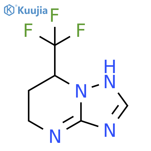 7-(trifluoromethyl)-4H,5H,6H,7H-1,2,4triazolo1,5-apyrimidine structure