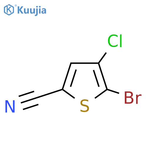 5-Bromo-4-chlorothiophene-2-carbonitrile structure