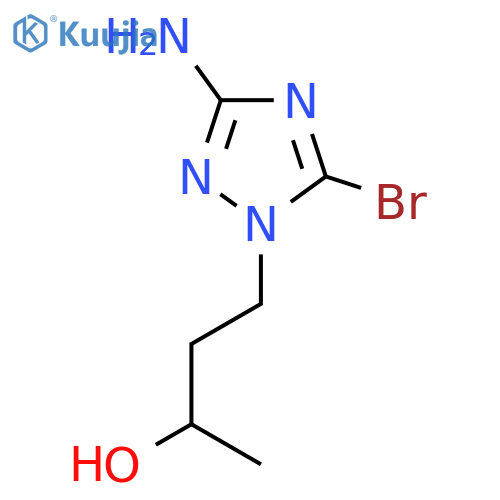 4-(3-Amino-5-bromo-1H-1,2,4-triazol-1-yl)butan-2-ol structure