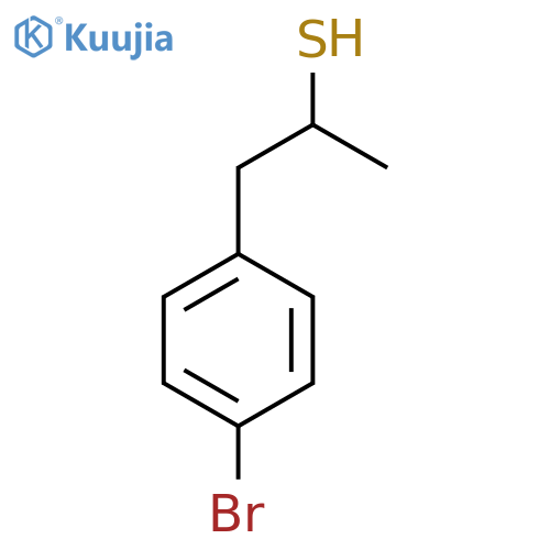 1-(4-Bromophenyl)propane-2-thiol structure