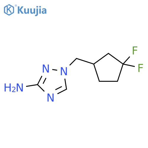 1H-1,2,4-Triazol-3-amine, 1-[(3,3-difluorocyclopentyl)methyl]- structure