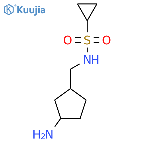 N-[(3-aminocyclopentyl)methyl]cyclopropanesulfonamide structure