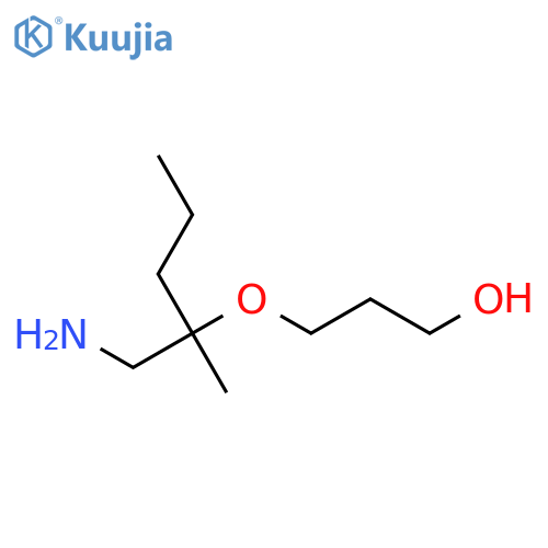 3-(1-amino-2-methylpentan-2-yl)oxypropan-1-ol structure