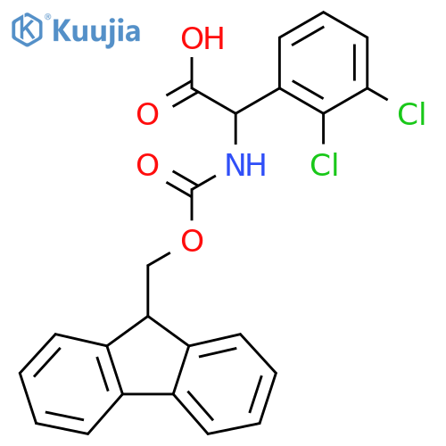2-(2,3-dichlorophenyl)-2-({(9H-fluoren-9-yl)methoxycarbonyl}amino)acetic acid structure