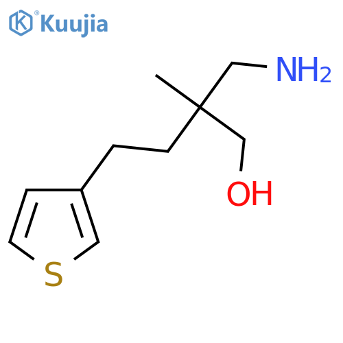 2-(aminomethyl)-2-methyl-4-(thiophen-3-yl)butan-1-ol structure