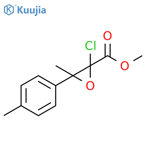 2-Oxiranecarboxylic acid, 2-chloro-3-methyl-3-(4-methylphenyl)-, methyl ester structure