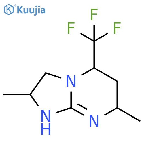 2,7-dimethyl-5-(trifluoromethyl)-2H,3H,5H,6H,7H,8H-imidazo1,2-apyrimidine structure