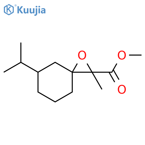 1-Oxaspiro[2.5]octane-2-carboxylic acid, 2-methyl-5-(1-methylethyl)-, methyl ester structure