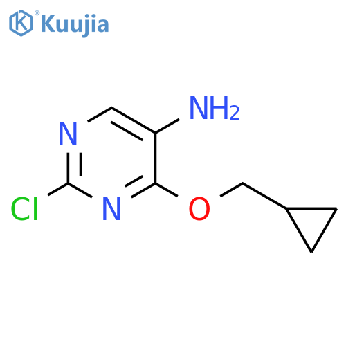 2-Chloro-4-(cyclopropylmethoxy)pyrimidin-5-amine structure
