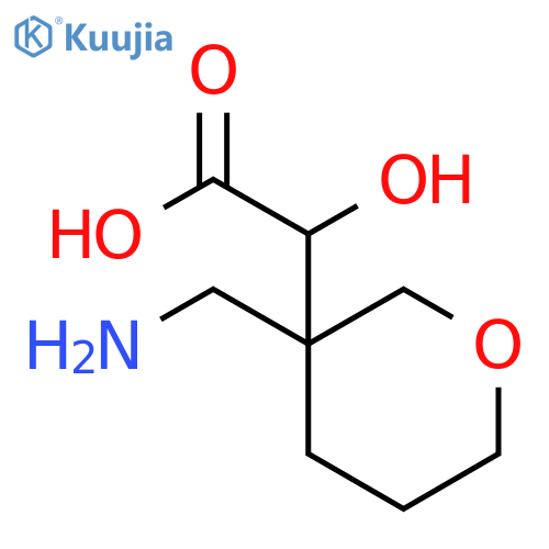 2H-Pyran-3-acetic acid, 3-(aminomethyl)tetrahydro-α-hydroxy- structure
