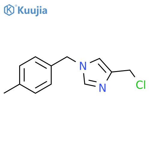 4-(chloromethyl)-1-(4-methylbenzyl)-1H-imidazole structure