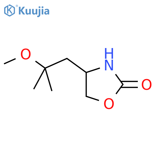 4-(2-methoxy-2-methylpropyl)-1,3-oxazolidin-2-one structure