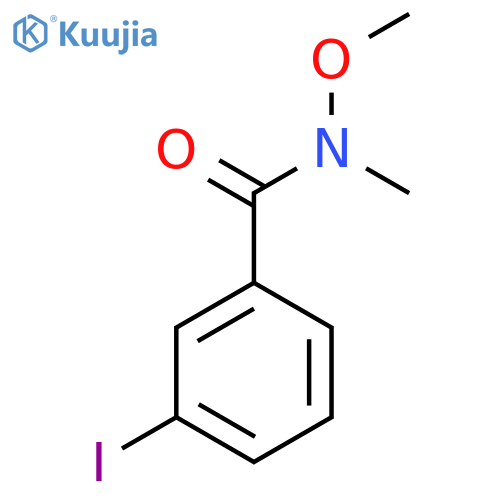 3-Iodo-N-methoxy-N-methylBenzamide structure