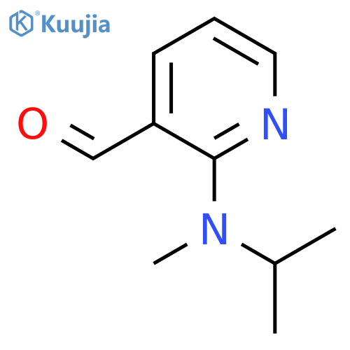 2-[Methyl(propan-2-yl)amino]pyridine-3-carbaldehyde structure
