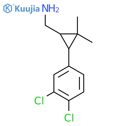 3-(3,4-dichlorophenyl)-2,2-dimethylcyclopropylmethanamine structure
