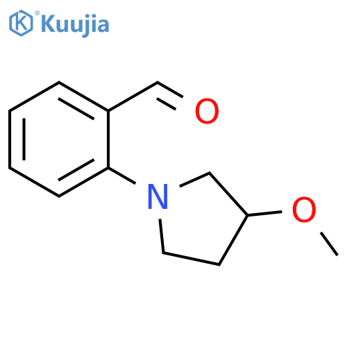 2-(3-Methoxypyrrolidin-1-yl)benzaldehyde structure