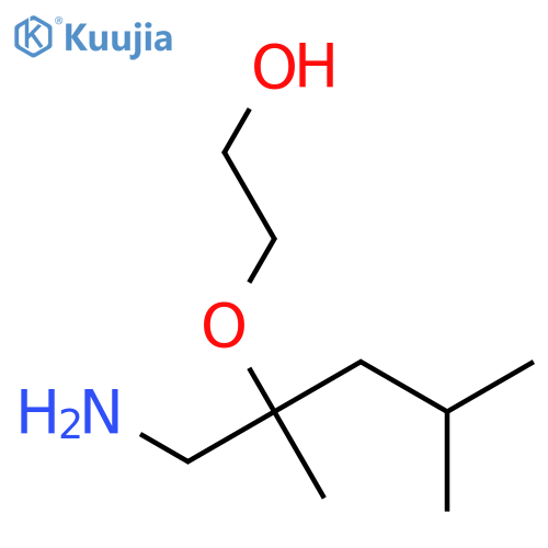 2-(1-amino-2,4-dimethylpentan-2-yl)oxyethan-1-ol structure