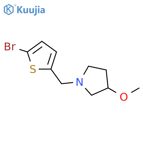 1-[(5-bromothiophen-2-yl)methyl]-3-methoxypyrrolidine structure