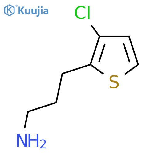 3-(3-chlorothiophen-2-yl)propan-1-amine structure