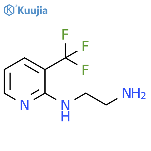 N1-[3-(trifluoromethyl)pyridin-2-yl]ethane-1,2-diamine structure