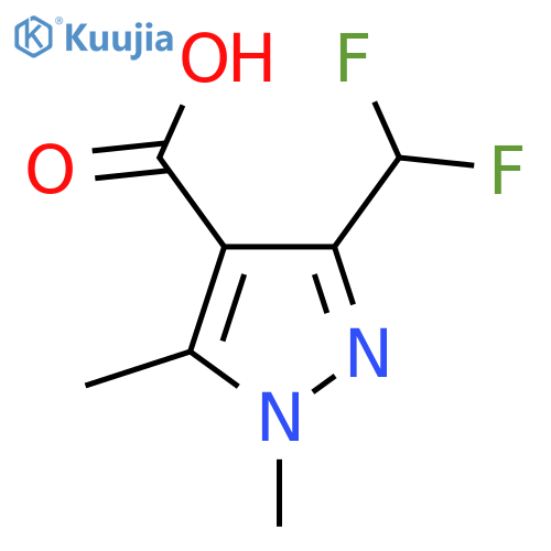 1,5-Dimethyl-3-(difluoromethyl)-1H-pyrazole-4-carboxylic acid structure
