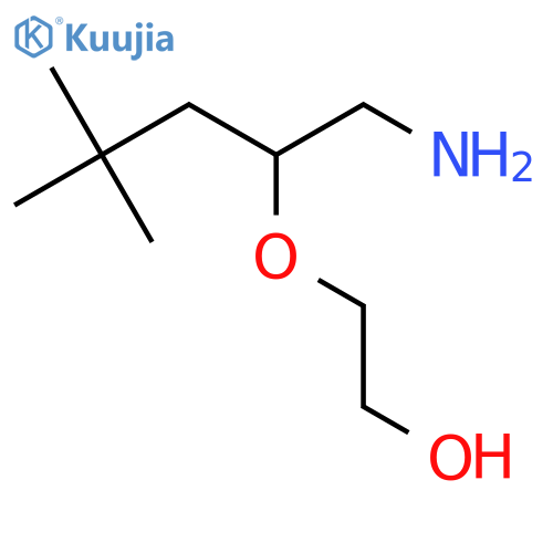 2-(1-amino-4,4-dimethylpentan-2-yl)oxyethan-1-ol structure