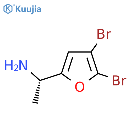 (1S)-1-(4,5-dibromofuran-2-yl)ethan-1-amine structure
