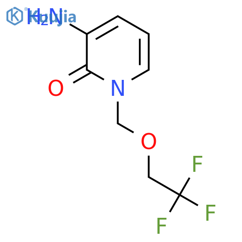 3-amino-1-(2,2,2-trifluoroethoxy)methyl-1,2-dihydropyridin-2-one structure