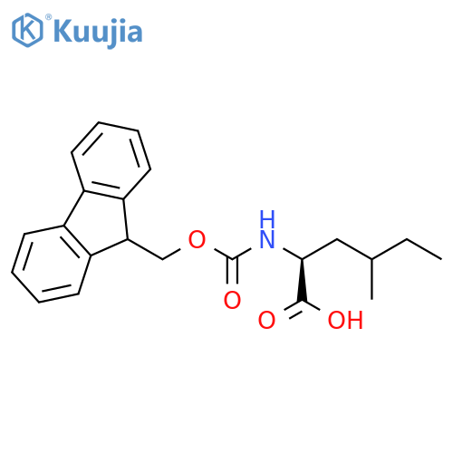 2-({[(9H-fluoren-9-yl)methoxy]carbonyl}amino)-4-methylhexanoic acid structure